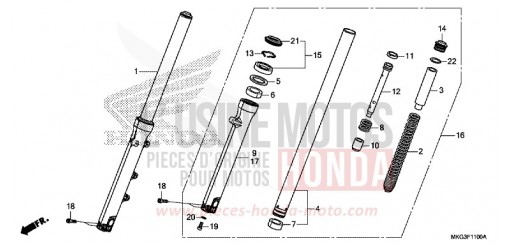 FRONT FORK CMX500AK de 2019